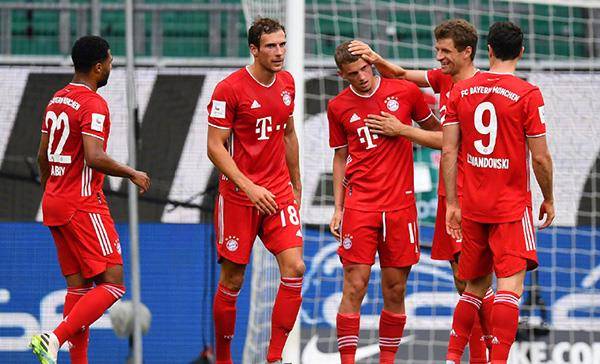 包含沃尔夫斯堡在主场实现绝对优势，连胜收官的词条